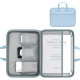 Sacoche Ordinateur Portable 13 À 13,3 Pouces Imperméable En Cuir PU Ouverture À 180° Doublure Suédée Pour Voyage - www.yonis-...