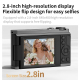 Appareil Photo Numérique Hybride 4K 68 MP Pour Selfies Écran Orientable Viseur Réglable Zoom 28x - www.yonis-shop.com