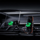 Chargeur Sans Fil Pour Voiture 15W Avec Support De Navigation À Rotation 360° Pour Grilles D’Aération Smartphones Pliables