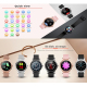 Montre Connectée Femme Or Rose Étanche IP65 Écran IPS 1.3 Pouces Bluetooth Multifonctions Surveillance Sommeil Compatible IOS...