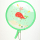 Éventail Pliable Enfant Portable Rond Motif Cactus 56 g Polyester Ouverture 21 cm Fait Main - www.yonis-shop.com