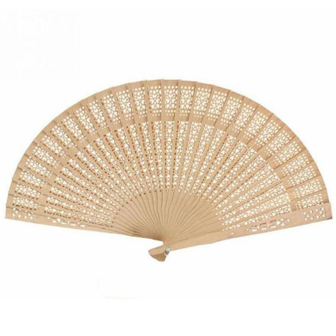 Éventail Pliant De Danse En Bouleau Massif Gravé Ajouré 8 Pouces Lot De 2 - www.yonis-shop.com