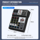Table De Mixage Audio Pour Streaming Et Karaoké Avec Bluetooth 5.0 USB Bidirectionnel Et Effets Numériques - www.yonis-shop.com