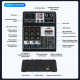 Table De Mixage Audio Pour Streaming Et Karaoké Avec Bluetooth 5.0 USB Bidirectionnel Et Effets Numériques - www.yonis-shop.com