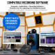 Table De Mixage Audio Bluetooth Pour Streaming Et Enregistrement Avec Alimentation Fantôme 48 V Entrées XLR TRS Et Connexion ...