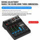 Table De Mixage Audio Bluetooth Pour Streaming Et Enregistrement Avec Alimentation Fantôme 48 V Entrées XLR TRS Et Connexion ...