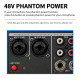 Table De Mixage Audio Bluetooth Pour Streaming Et Enregistrement Avec Alimentation Fantôme 48 V Entrées XLR TRS Et Connexion ...