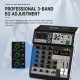 Console De Mixage Audio 8 Canaux Pour Enregistrement Bluetooth USB Alimentation Phantom 48 V 99 Effets De Réverbération - www...