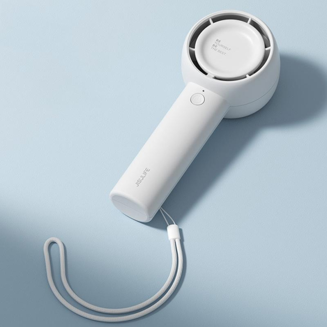 Ventilateur Portable Rechargeable À Main Blanc 4500mAh 3 Vitesses 35dB Recharge Type C Autonomie Jusqu’à 16H - www.yonis-shop...