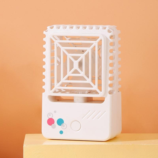 Mini Ventilateur De Bureau Portable Rechargeable Par Micro USB Silencieux 2 Vitesses Avec Veilleuse Batterie 500 mAh - www.yo...