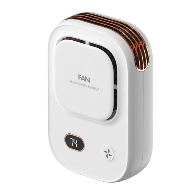 Ventilateur De Cou Sans Hélice Portable Avec Affichage Numérique 3 Vitesses Et Recharge USB-C - www.yonis-shop.com