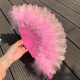 Éventail À Main À Plumes Vintage Pour Mariage Et Cosplay Blanc Avec Paillettes Dorées 14 Baleines 23 X 42 Cm - www.yonis-shop...