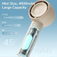 Ventilateur Portable Rechargeable À Main Blanc 4500mAh 3 Vitesses 35dB Recharge Type C Autonomie Jusqu’à 16H - www.yonis-shop...