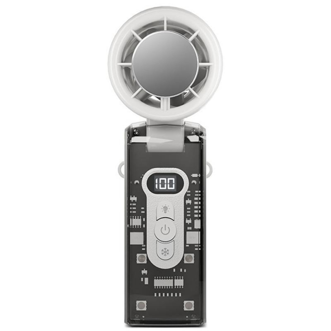 Ventilateur De Refroidissement Portable Pliable Technologie TEC 3600 mAh 100 Vitesses Écran LCD - www.yonis-shop.com