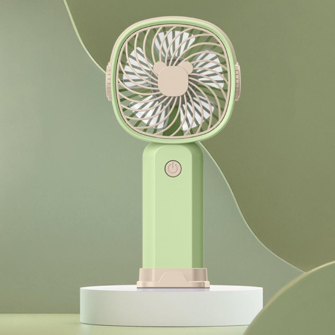 Mini Ventilateur Portable Rechargeable USB Avec Support Pour Téléphone 3 Vitesses Batterie 400 mAh Moteur Silencieux - www.yo...