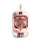 Rafraîchisseur D’Air Portable Avec Brumisation Oscillation Automatique Lumière Nocturne Et Affichage Numérique 250 Ml - www.y...