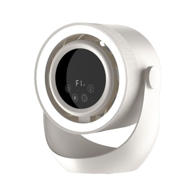 Ventilateur De Bureau Rechargeable Silencieux 4 Vitesses Avec Télécommande Minuterie Et Veilleuse - www.yonis-shop.com