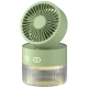 Mini Ventilateur De Bureau USB Avec Brumisation Réservoir 350 Ml Pliable Silencieux Et Veilleuse LED - www.yonis-shop.com