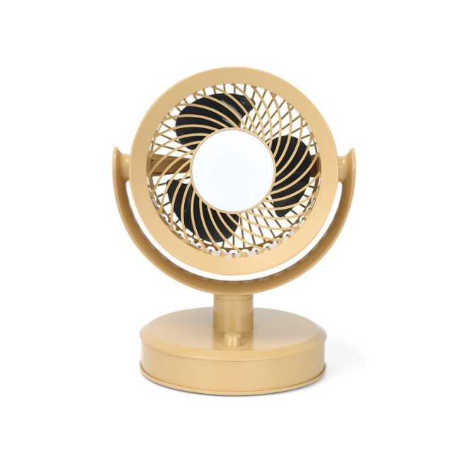 Ventilateur De Table Rechargeable USB Portable Avec Lampe Magnétique À Lumière Chaude 3 Vitesses Pour Bureau - www.yonis-shop...