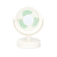 Ventilateur De Table Portable Rechargeable Type C Avec Lampe Magnétique 3 Vitesses Orientable À 160° Et 95°