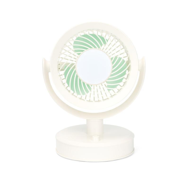 Ventilateur De Table Portable Rechargeable Type C Avec Lampe Magnétique 3 Vitesses Orientable À 160° Et 95° - www.yonis-shop.com