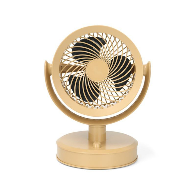 Ventilateur De Table Rechargeable USB Portable Pour Bureau 3 Vitesses Oscillation 160° Autonomie 2 À 4 Heures - www.yonis-sho...