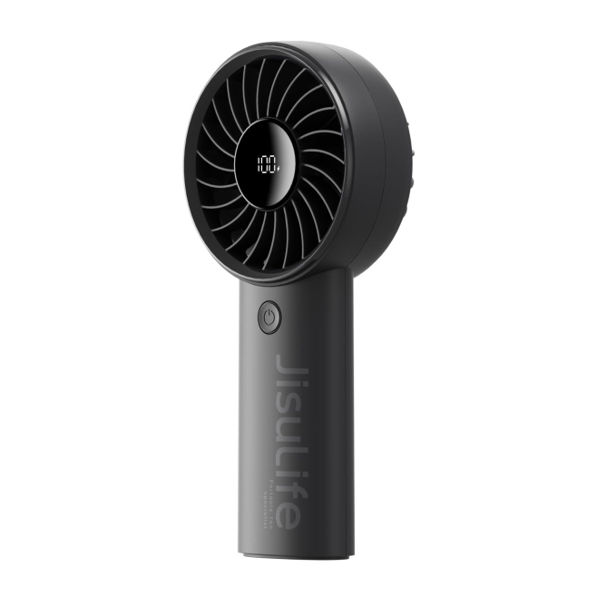 Ventilateur Portable Rechargeable 5 Vitesses Autonomie Jusqu’à 17 h 30 Batterie 5000 mAh USB-C Silencieux Et Léger - www.yoni...