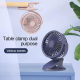 Mini Ventilateur USB De Bureau Et À Clip Blanc 3 Vitesses Rotation À 360° Moteur Puissant Rechargeable Par USB - www.yonis-sh...