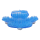 Gant de massage corporel bleu vu du dessus avec picots et sangle de maintien ergonomique - Yonis Y-amas11