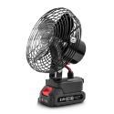 Ventilateur Portable Rechargeable Pour Extérieur 8 Pouces 2 Vitesses Batterie Lithium 1500mAh Affichage De Charge - www.yonis...