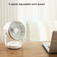 Ventilateur De Bureau Silencieux Rechargeable USB 5 Vitesses Batterie 3600 mAh Angle Réglable 90° - www.yonis-shop.com
