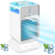 Ventilateur Brumisateur De Bureau USB Mini Avec Refroidissement Par Glace Réservoir 350ml 3 Vitesses Batterie 2600mAh