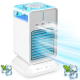 Ventilateur Brumisateur De Bureau USB Mini Avec Refroidissement Par Glace Réservoir 350ml 3 Vitesses Batterie 2600mAh - www.y...