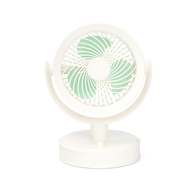 Ventilateur De Table Portable Rechargeable USB À 3 Vitesses Orientable Pour Bureau Extérieur Et Suspension - www.yonis-shop.com
