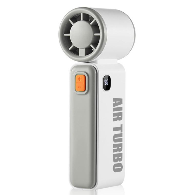 Ventilateur Portable De Poche Haute Puissance 19500 Tr/min Batterie 3600 mAh Autonomie 16 h Réglage Du Débit Type-C Pour Exté...