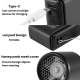 Ventilateur Portable De Poche Haute Puissance 19500 Tr/min Batterie 3600 mAh Autonomie 16 h Réglage Du Débit Type-C Pour Exté...