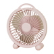 Ventilateur De Table Rechargeable 6 Pouces Rose Silencieux À 3 Vitesses À Poser Ou À Suspendre Pour Bureau Et Chambre