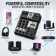 Table De Mixage Audio Pour Streaming Et Karaoké Avec Bluetooth 5.0 USB Bidirectionnel Et Effets Numériques - www.yonis-shop.com