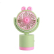 Mini Ventilateur De Bureau Et À Main USB Rechargeable Lapin Rose Avec Angle De Vent Réglable - www.yonis-shop.com