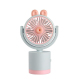Mini Ventilateur De Bureau Et À Main USB Rechargeable Lapin Rose Avec Angle De Vent Réglable - www.yonis-shop.com