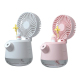 Ventilateur De Bureau USB Avec Brumisation 3 Vitesses Lumière Nocturne Réservoir 330 Ml Angle Réglable - www.yonis-shop.com