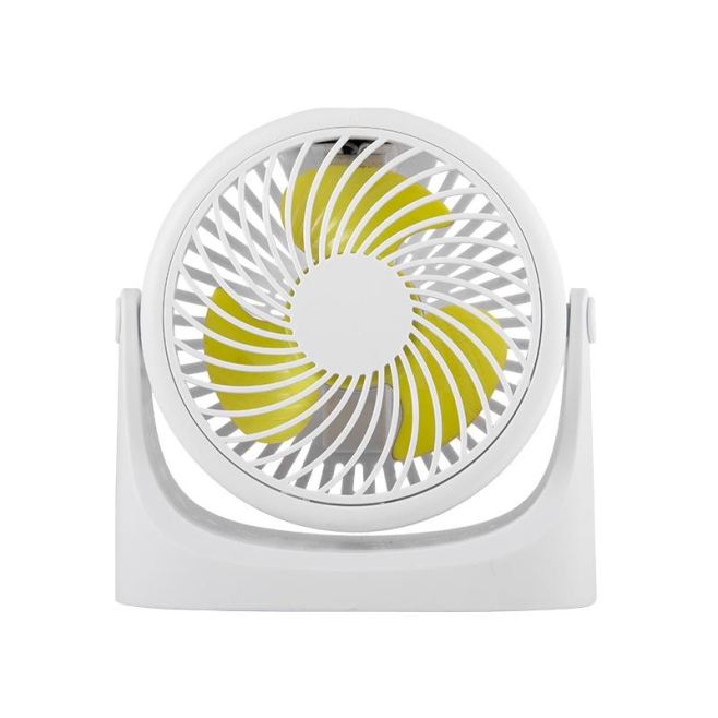Ventilateur USB Mini Silencieux Pour Bureau Avec Batterie 2200 mAh Tête Rotative À 360° Autonomie 2 À 8 Heures - www.yonis-sh...