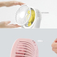 Ventilateur USB Mini Silencieux Pour Bureau Avec Batterie 2200 mAh Tête Rotative À 360° Autonomie 2 À 8 Heures - www.yonis-sh...