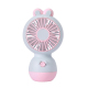 Ventilateur De Bureau Pour Enfant Rechargeable USB À Main Ou Sur Pied Design Lapin 250 mAh Bleu Clair - www.yonis-shop.com