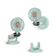 Mini Ventilateur Portable Rechargeable 4 En 1 Rotation 360° Silencieux Autonomie 12 Heures Affichage LED - www.yonis-shop.com