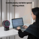 Ventilateur De Bureau USB Rechargeable 4000mAh Avec Affichage LED Réglage Progressif Et Minuterie 10H - www.yonis-shop.com