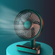 Ventilateur De Bureau Électrique À Oscillation Automatique Avec Écran LED 4 Vitesses Batterie 5000 mAh USB C