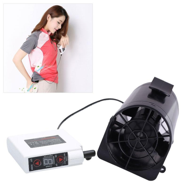Mini Ventilateur USB Portable 3 Vitesses 8 W Compatible Batterie Externe 5 V Avec Socle Stable Noir - www.yonis-shop.com