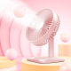 Ventilateur De Bureau Rechargeable USB Silencieux À 3 Vitesses Angle Réglable À 90° Batterie 1800 mAh