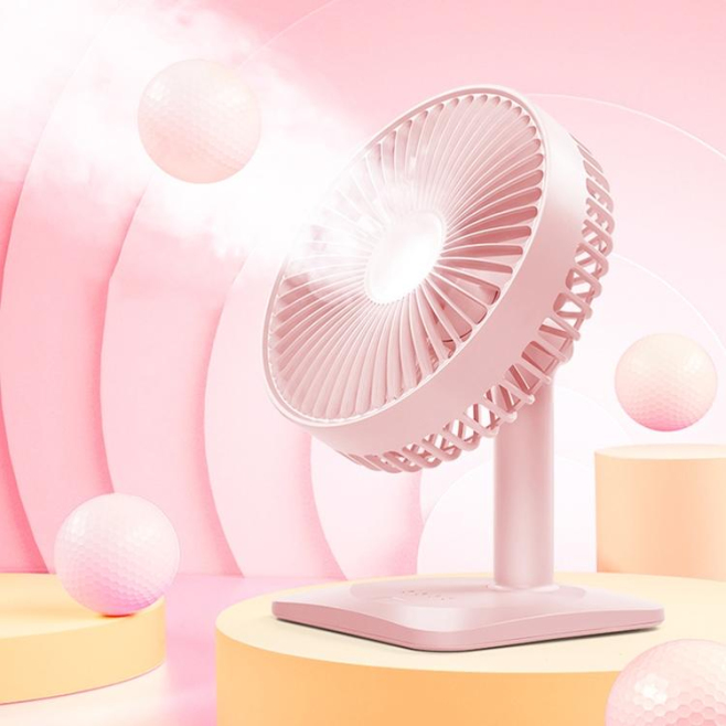 Ventilateur De Bureau Rechargeable USB Silencieux À 3 Vitesses Angle Réglable À 90° Batterie 1800 mAh - www.yonis-shop.com